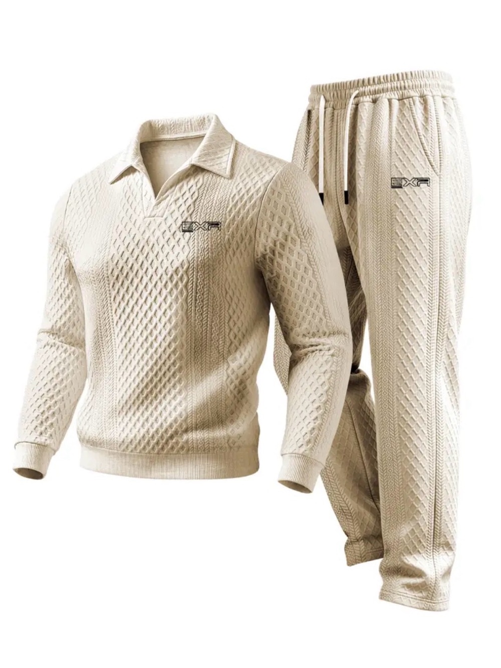 Premium Textured EXR Polo & two pieces Set Large Size